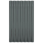 Roof Panels 36 pcs Galvanised Steel Anthracite 60x36 cm 319131