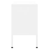 TV Cabinet White 105x35x50 cm Steel 336233