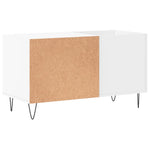 ZNTS Record Cabinet White 85x38x48 cm Engineered Wood 831700