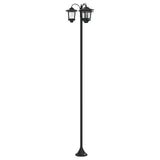 3-Head Lamp Post Black 16 x 16 x 187 cm Aluminum and ABS 42042693
