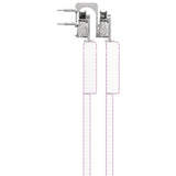 Sliding Door Hardware Kit 400 cm Stainless Steel Silver 3295768
