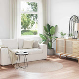 Anti-slip Shaggy Rug Cream 160 x 160 cm PP 4019789