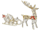 Reindeer Pull Sleigh LOVIISA 450 LEDs Warm White 42049667