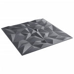 ZNTS Wall Panels 48 pcs Grey 50x50 cm XPS 12 m² Amethyst 4100053