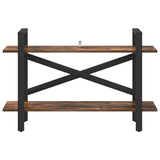 Bookshelf Smoked Oak 100 x 33.5 x 64 cm Engineered Wood 883954