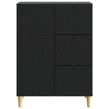 Sideboard Black 66 x 34.5 x 90 cm Engineered Wood 895086