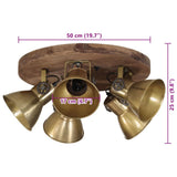 Ceiling Lamp 25 W Antique Brass 50x50x25 cm E27 371830