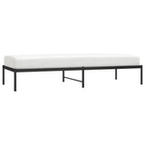 Metal Bed Frame without Mattress Black 80x200cm 350837