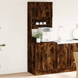 Kitchen Cabinet Smoked Oak 60x50x180 cm Engineered Wood 3276641