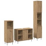 Bathroom Furniture Set 3 pcs Artisan Oak Engineered Wood 3378508