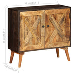 ZNTS Sideboard Solid Mango Wood 85x30x75 cm 246161