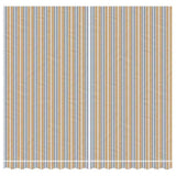 ZNTS Replacement Fabric for Awning Multicolour Stripe 4x3.5 m 367727