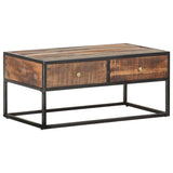 Coffee Table 90x50x40 cm Rough Acacia Wood 320912
