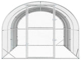 Chicken Coop Silver 400 x 200 x 200 cm Galvanised Steel 3434681