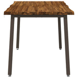 120 x 70 x 75 cm Solid Acacia Wood Natural and Coffee 937491