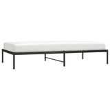 Metal Bed Frame without Mattress Black 107x203cm 350842