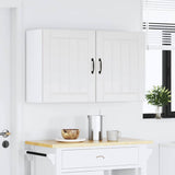 Kitchen Wall Cabinets 2 pcs Lucca White Engineered Wood 853798