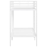 Bunk Bed without Mattress White 90x200 cm Steel 42000329