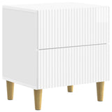 Bedside Cabinet 2 pcs High Gloss White 43 x 34.5 x 48 cm 894534