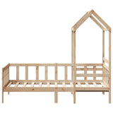 Day Bed with Roof without Mattress 90x200 cm Solid Wood 3282210