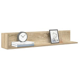 Wall Shelves 2 pcs Sonoma Oak 100x16.5x16.5 cm Engineered Wood 860042
