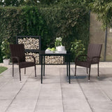 Garden Dining Set Brown and black 3099401