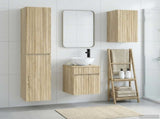 Bathroom Furniture Set 3 pcs Sonoma Oak 33 x 34.5 x 160 cm 3406085