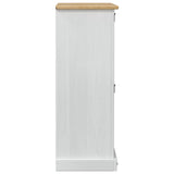 Shoe Cabinet Corona White 99 x 32 x 85 cm Solid Pine Wood 42024953