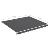 Replacement Fabric for Awning Anthracite 4x3.5 m 311948
