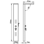 ZNTS Shower Panel System Aluminium Matte White 142372