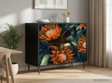 Sideboard LOCHEM Black Oak 69 x 33 x 76 cm Engineered Wood 8006930