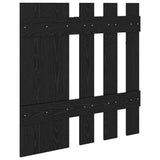 Wall-Mounted Coat Rack Wall-mounted Black Oak 100 x 10 x 100 cm 874508