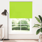 ZNTS Roller Blind Blackout Leaves Green 145x210 cm Fabric Width 141.6 cm Polyester 4011319