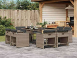 Garden Dining Set Grey, Dark Grey 3211196