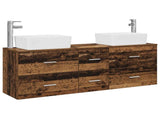 Bathroom Cabinet Set 3 pcs Old Wood 53 x 34.5 x 63 cm 3405865