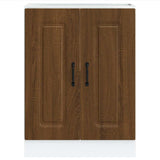 Sink Base Cabinet Kalmar Brown Oak 60x46x81.5 cm Engineered Wood 853444