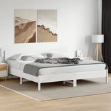 Headboard White 200 cm Solid Wood Pine 844762