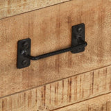 Sideboard 100x31x60 cm Solid Rough Mango Wood 285894