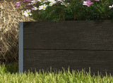 34 x 69.5cm Garden Planter Box, with Back Trellis, Black T3398P323953