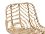 Bar Chair 2 pcs 44.5 x 54.5 x 97.5 cm Rattan and Iron 42011546