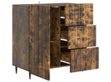 Sideboard Smoked Oak 66 x 34.5 x 91.5 cm Engineered Wood 894400
