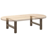 Coffee Table Legs Natural Steel 2 pcs 60x cm Steel 4013267