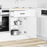 Kitchen Base Cabinet Kalmar White Engineered Wood 853477