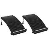 Curved Pool Solar Heating Panels 2 pcs 110x65 cm 3059850