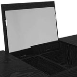 Cosmetic Table with Drawer Black Oak 100 x 45 x76 cm 871671