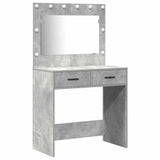 Dressing Table with Drawer 3 pcs Concrete Grey Engineered Wood 3334212