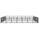 Outdoor Dog Kennel Steel 39.52 m 3124644