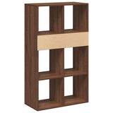 Book Cabinet Brown Oak 66x31x112 cm Engineered Wood 860307