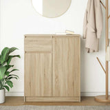 Sideboard with Drawer Sonoma Oak 71x35x84 cm Engineered Wood 861591