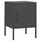 336213 Nightstand Anthracite 35x35x51 cm Steel